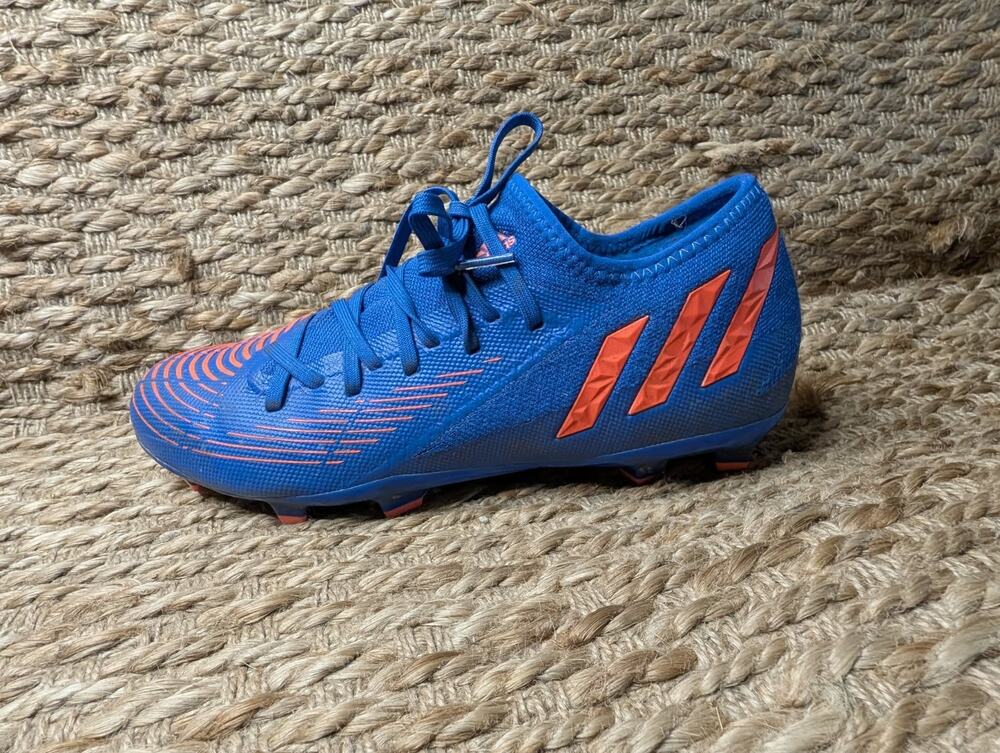 Adidas Predator Edge 3 LF Soccer Cleats Hi-Res Blue Turbo Orange Mens Size 9